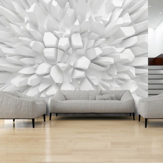 Fototapet White Dahlia 250x175 - Artgeist sp. z o. o.