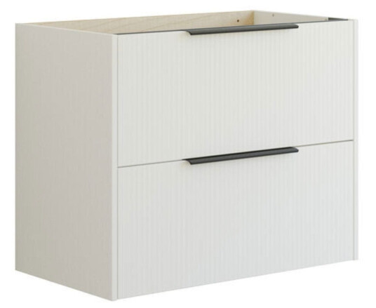 Dansani Mido+ Classic Stripet Servantskap 2 Skuff Hvit Matt / 80cm Dansani Mido+ Classic Stripet Servantskap 2 Skuff Hvit Matt / 80cm