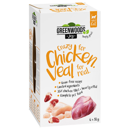 Greenwoods Joy 6 X 85 G Kyllingfilet & Kalv
