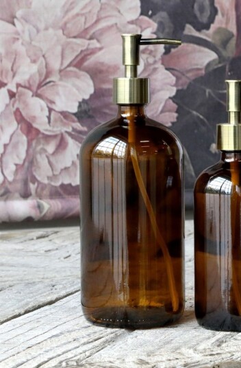 Chic Antique Flaske m/to pumper Mocca 1000ml Chic Antique Flaske m/to pumper Mocca 1000ml