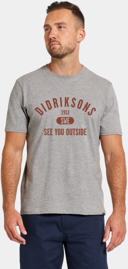 Didriksons Harald T-shirt Collegiate Grey melange