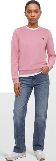 Maison Kitsune Fox Head Patch Regular Sweatshirt Pink M