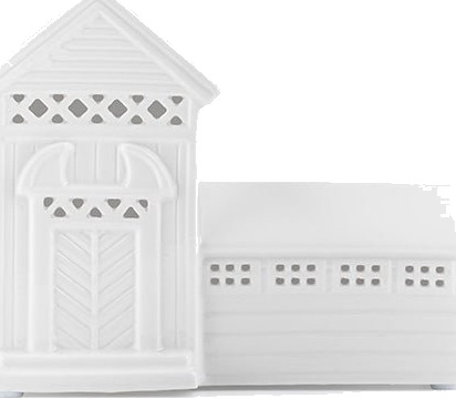 Porsgrunds Porselænsfabrik JETTE FRÔLICH FLØYEN LYSEBU 17,8x6,3x14 CM Porsgrunds Porselænsfabrik JETTE FRÔLICH FLØYEN LYSEBU 17,8x6,3x14 CM