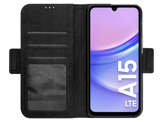 Lommebokdeksel Samsung A15 - Svart