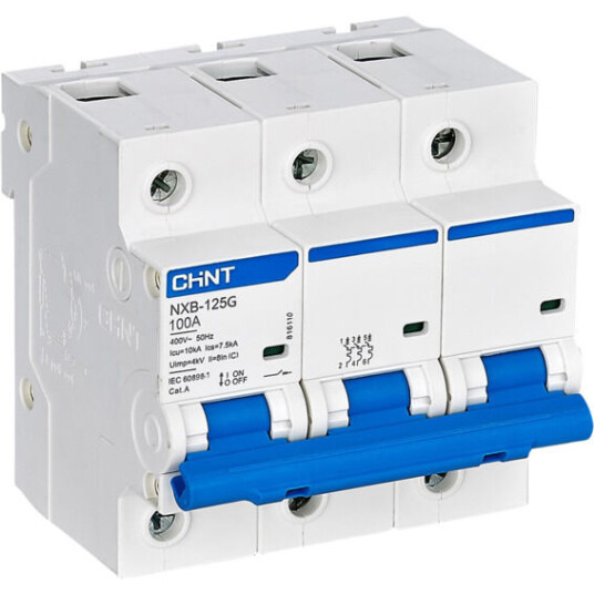 Cenika Automatsikring 3P 80A D-kar NXB-125G 60898 - 1600987 Cenika Automatsikring 3P 80A D-kar NXB-125G 60898 - 1600987