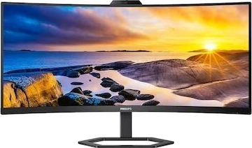 Philips 34" 3440x1440 Buet Skjerm 100Hz VA med USB-C Philips 34" 3440x1440 Buet Skjerm 100Hz VA med USB-C