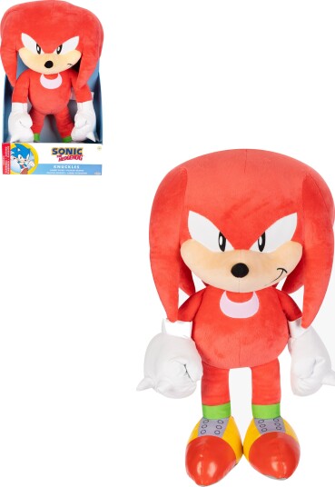 JAKKS Pacific Sonic the Hedgehog plysj 18 tommers Jumbo Knuckles JAKKS Pacific Sonic the Hedgehog plysj 18 tommers Jumbo Knuckles
