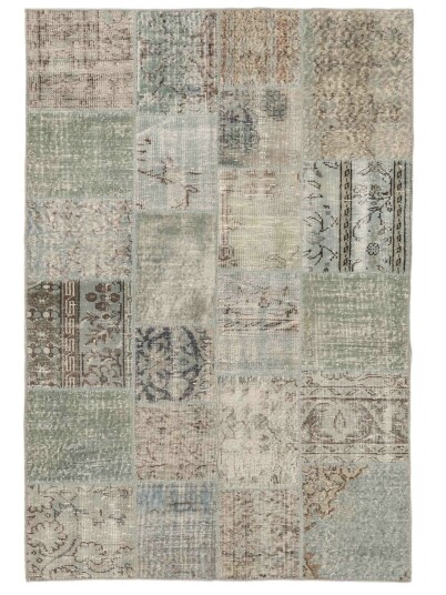 Håndknyttet. Opphav: Turkey Patchwork Turkiet 140x200