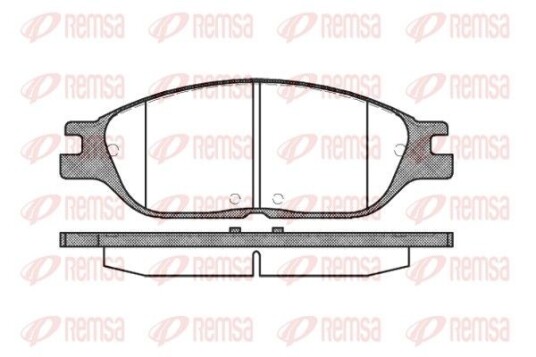 Bremseklosser REMSA 0738.00 Bremseklosser REMSA 0738.00