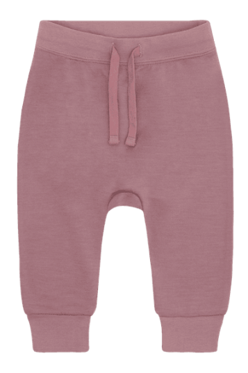 Hust & Claire Gaby ull/bambus joggebukse pale mauve 104