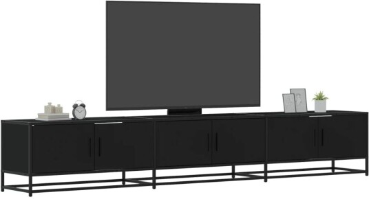 TV-benk svart 240x35x41 cm konstruert tre 8721102923012