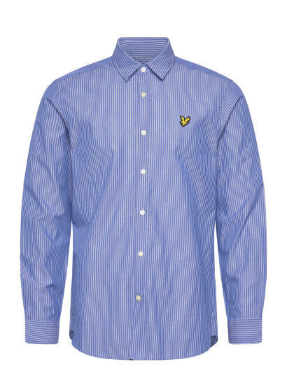 Lyle & Scott Twin Stripe Shirt Blue S Lyle & Scott Twin Stripe Shirt Blue S