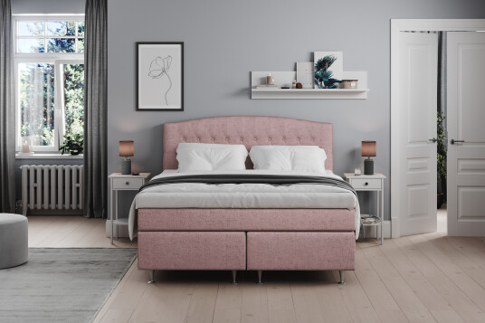 Sengegavl Abelie 180 cm Buet Rosa