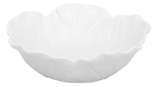 Bordallo Pinheiro  Cabbage skål 22,5 cm hvit