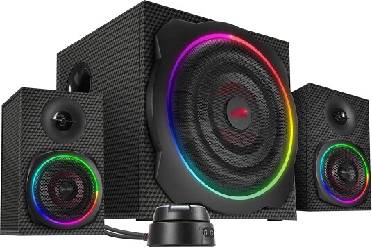 Speed-Link Gravity Carbon RGB 2.1 Høyttalersystem med Bluetooth Svart