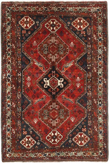 Håndknyttet. Opphav: Persia Kashghai Teppe 170x255