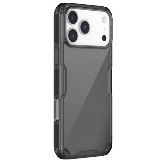 Nillkin Nature TPU Pro Deksel for iPhone 17 Pro Max   Gjennomsiktig/Svart