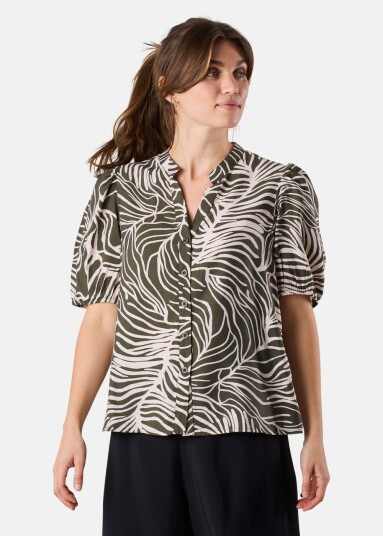 Seaside Hudson Top S/S W Olive Leaf 46 Singlet
