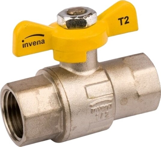 Invena Gasskran Med Dreieknott Sommerfugl 1/2" Innvendig/Innvendig Gjenger – Gz-20-015 Invena Gasskran Med Dreieknott Sommerfugl 1/2" Innvendig/Innvendig Gjenger – Gz-20-015