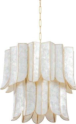 Hudson Valley Lighting Cartagena lysekrone vintage gull 365 23 VGL CE