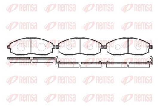Bremseklosser REMSA 0703.02 Bremseklosser REMSA 0703.02
