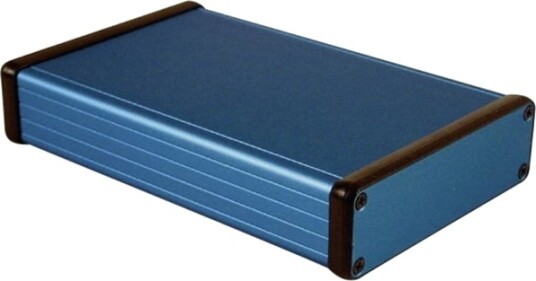 Hammond Electronics 1455L1601BU 160 × 103 × 30,5 mm Aluminium Blå Kabinett