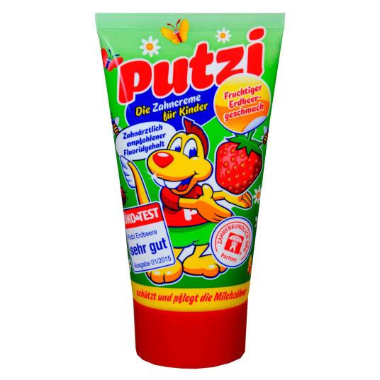 Tannkrem for barn Putzi Jordbær 50ml Tannkrem for barn Putzi Jordbær 50ml