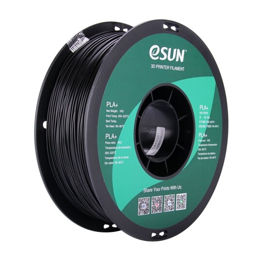 eSUN PLA+ 1.75mm 1kg - Black