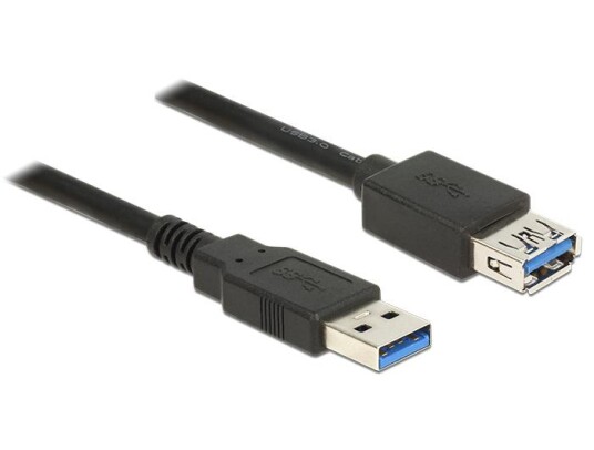 Delock Extension cable USB 3.0 - USB-forlengelseskabel - USB-type A til USB-type A - 5 m