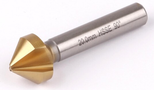 Ironside 200839 Forsenker HSS TiN 3 skjær 90° Ø 20 mm Maskintilbehør & forbruk