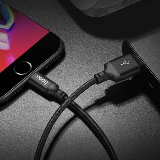 Usb-Kabel Hoco Usb-A Til Lightning 1 M Svart 48745