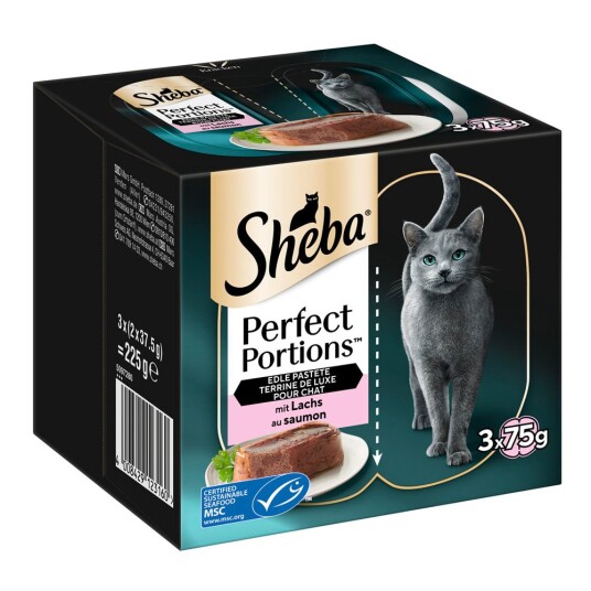 Sheba Perfect Portions 96 X 37.5 G Paté Med Laks