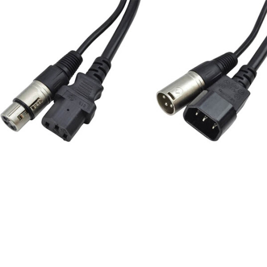 IEC og XLR kombikabel IEC og XLR kombikabel