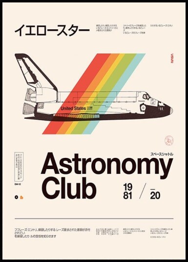 Astronomy Club ★★★ S Plakat Plakat / 70x100cm Astronomy Club ★★★ S Plakat Plakat / 70x100cm
