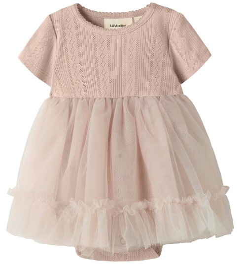 Lil"Atelier Nbffanella Ss Body Tulle Dress Lil Pink 86 Lil"Atelier Nbffanella Ss Body Tulle Dress Lil Pink 86