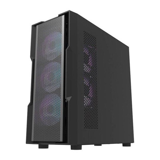 Darkflash DK431 Mesh Miditower Kabinett med 4 ARGB-vifter Svart