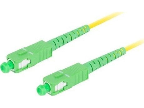 Lanberg Fiberoptisk Patchcord Sm Sc/Apc-Sc/Apc Simplex 3,0Mm Lszh G657a1 2M Gul Lanberg