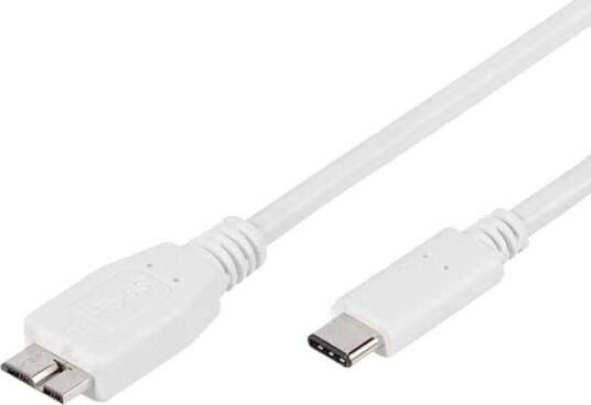 Vivanco Usb Type-C 1M 1 M Usb C Micro-Usb B Usb 3.2 Gen 1 3.1 Gen 1 Hankjønn/Hankjønn Hvit