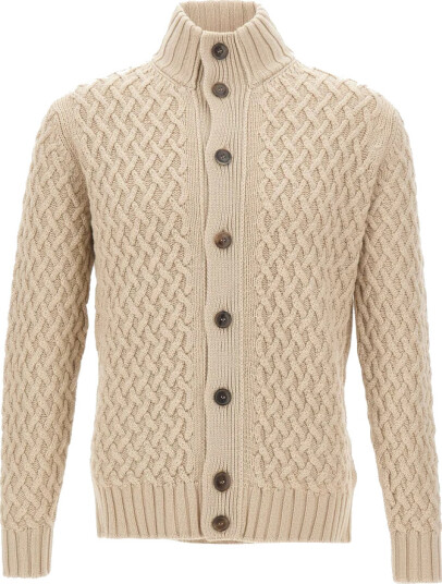 Filippo De Laurentiis Herre Strikkevarer Beige L,