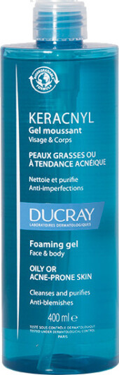 Ducray Keracnyl Foaming Gel - 400 ml