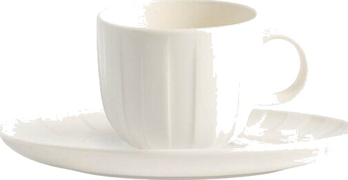 Stiernholm   Senja espressokopp med fat 9 cl hvit
