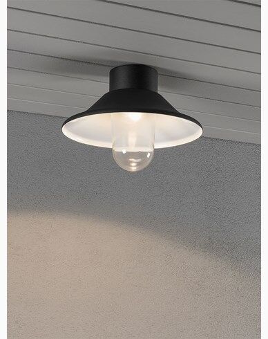 Konstsmide Vega vegg och taklykte LED 8W Svart. 552-750