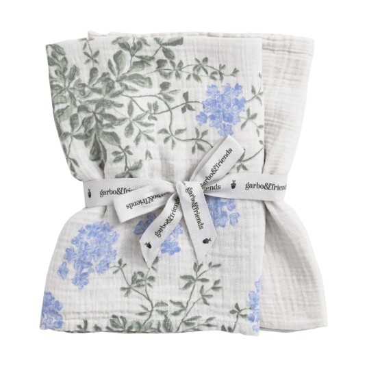 Garbo&Friends Plumbago Muslin teppe liten 2 deler 60x60 cm
