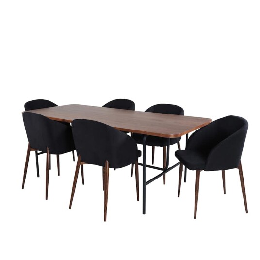 Venture Home Spisegruppe Venture Home Chicago med 6 Archie Stoler GR22145