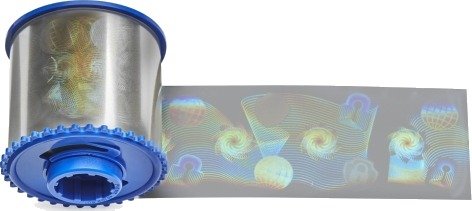 Zebra I Series Top Safe Globe Design - 1 Mille - Holografisk Veggpapir - 625 Kort (1 Rull(Er) X 625) Holografisk Film - For Zxp Series 8
