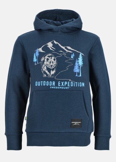 Swedemount Forest Hood Jr Blue Bear 110 Hoodies