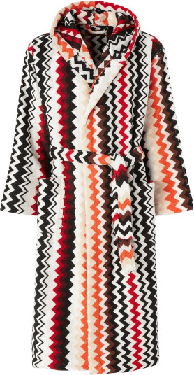 Missoni Home Best Hooded Bathrobe Multi/patterned M