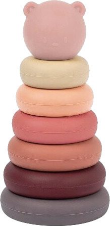 Nattou Stabletårn Silikon Pink Nattou Stabletårn Silikon Pink
