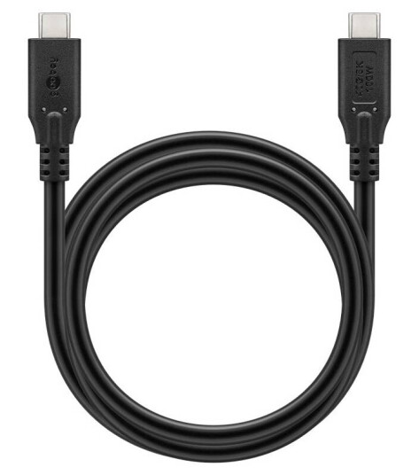 Goobay USB-C kabel 100W PD - USB4 - 40 Gbit/s - 1,5m - Sort