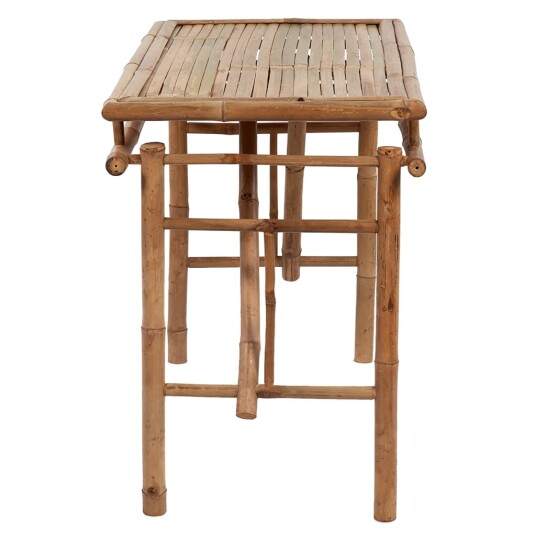 vidaXL Sammenleggbart hagebord 115x50x75 cm bambus